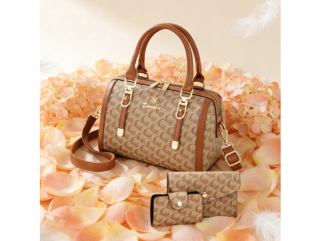 Boston handbag, a light luxury and high-end style women's messenger bag