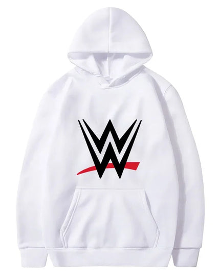 New loose hooded sweatshirt with WWE logo print