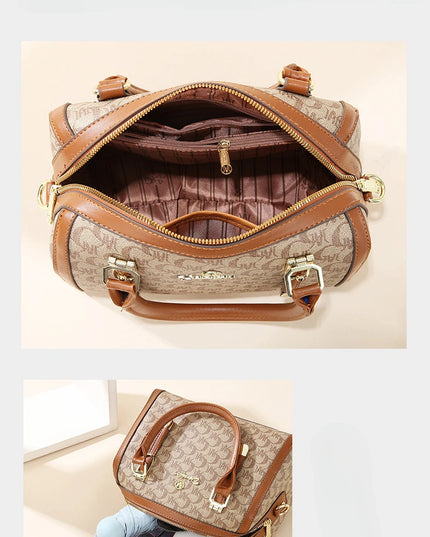 Boston handbag, a light luxury and high-end style women's messenger bag