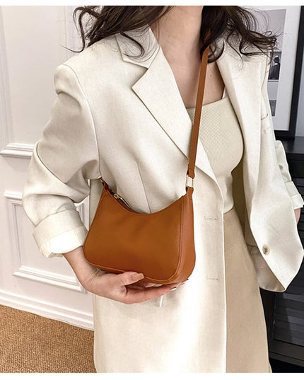 WOMEN'S Bag Underarm Bag  Handbags Retro Solid Color