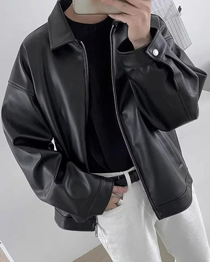 Men's Leather Jacket Men's Biker Jacket Motorcycle