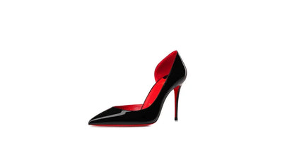 Elegant Hollow Women's High Heels Luxury Brand Black