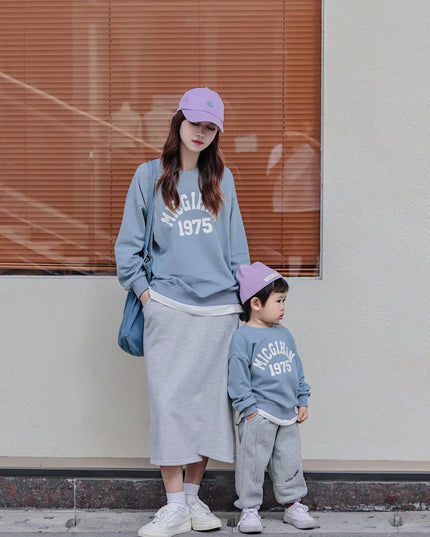 New Family Sweatshirt Dad And Son Hoodies Mather