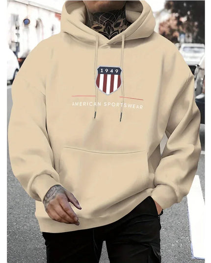 Men's hooded sweatshirt  men's warm sweatshirt