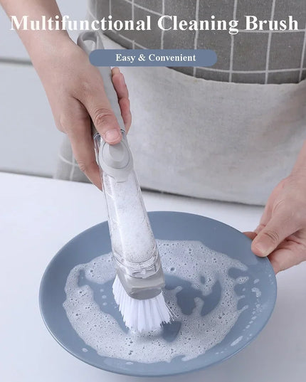 Kitchen Cleaning Brush 2 In 1 Long Handle Cleaing Brush