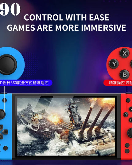 G90 retro arcade handheld console offers long battery life and a lightweight