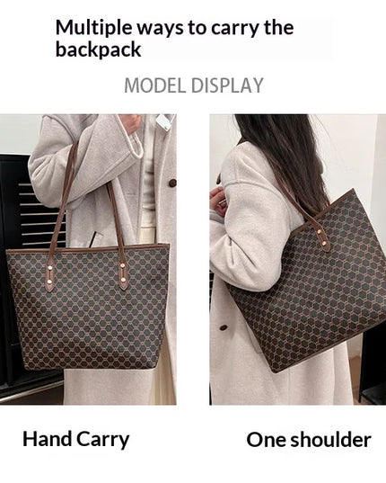 Large women's handbag, simple and versatile