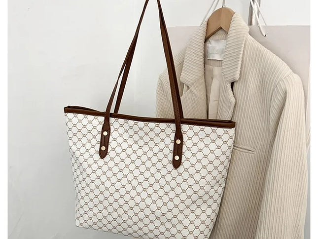 Large women's handbag, simple and versatile
