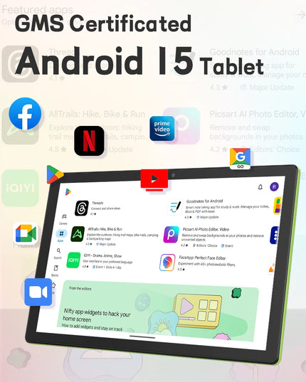 10.1"  Tablet Android 15 Tablet