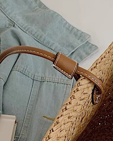 New Shoulder Bag Handmade Straw Woven Large Capacity