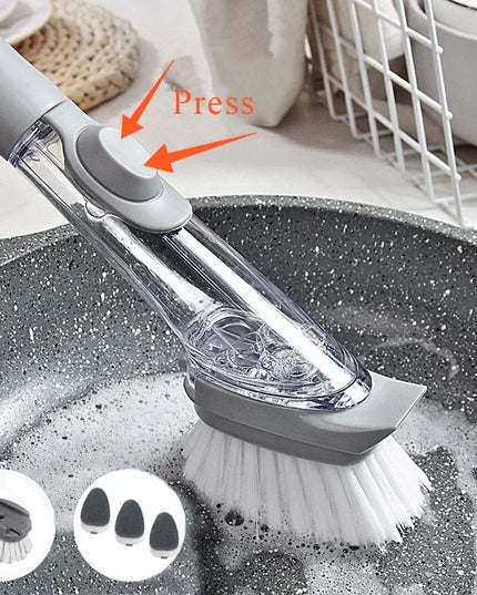 Kitchen Cleaning Brush 2 In 1 Long Handle Cleaing Brush