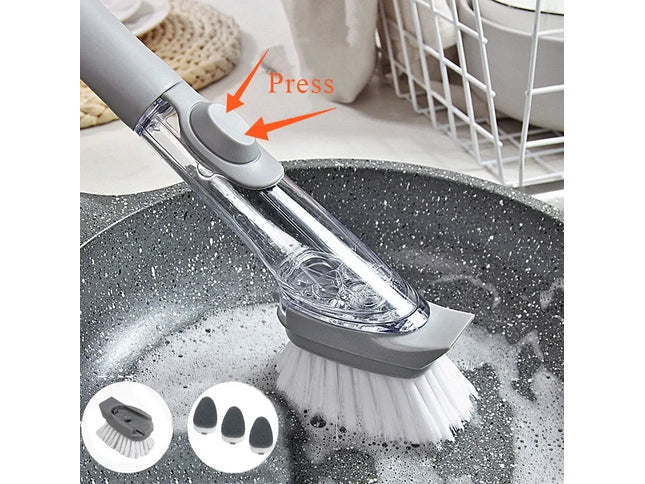 Kitchen Cleaning Brush 2 In 1 Long Handle Cleaing Brush