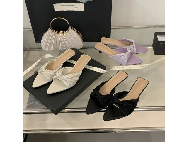 Bailamos Women Outdoor Slippers High Heel Shoes
