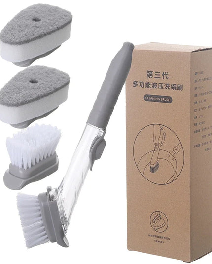 Kitchen Cleaning Brush 2 In 1 Long Handle Cleaing Brush