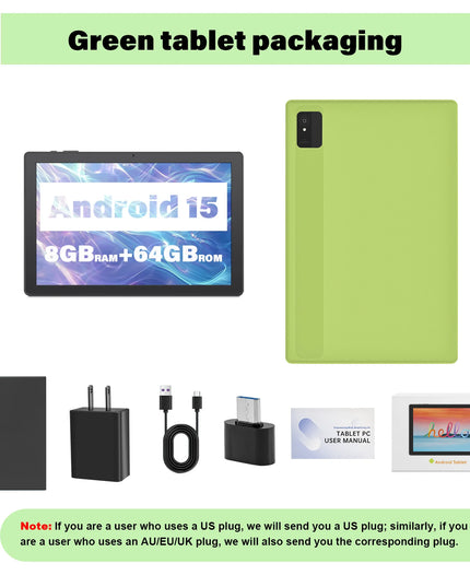 10.1"  Tablet Android 15 Tablet