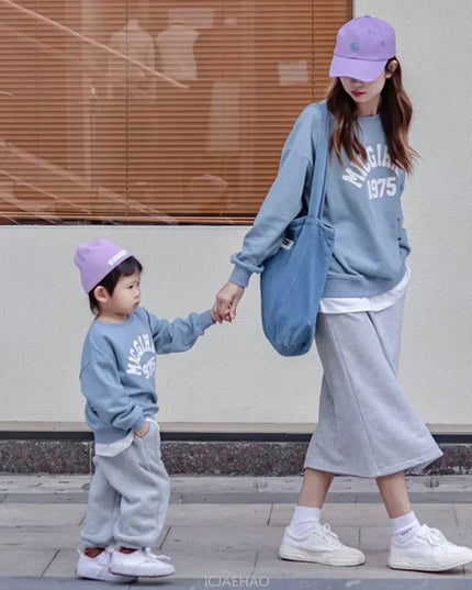 New Family Sweatshirt Dad And Son Hoodies Mather