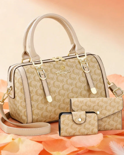 Boston handbag, a light luxury and high-end style women's messenger bag