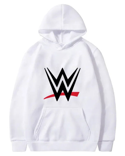 New loose hooded sweatshirt with WWE logo print