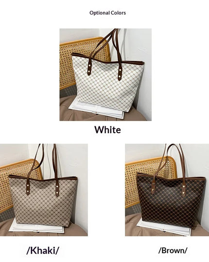 Large women's handbag, simple and versatile