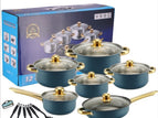 18PCS Gold Handle Blue TypeA